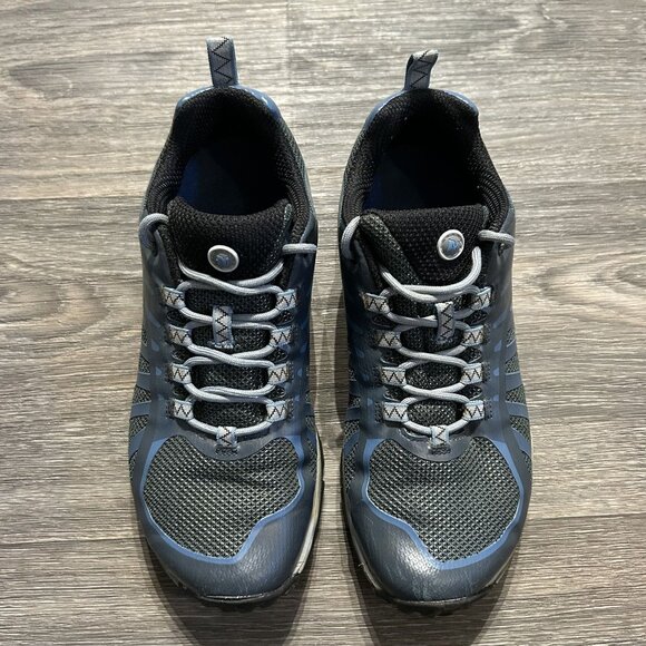 Merrell Size 7.5 Siren Edge Q2 Waterproof Hiking Shoes Comfort Gray Blue Mesh - Picture 3 of 10